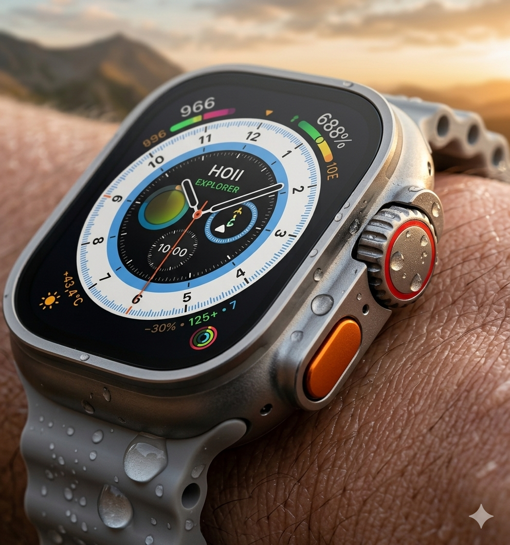 Smartwatch Ultra Pro con 2 correas ( negro + gris )