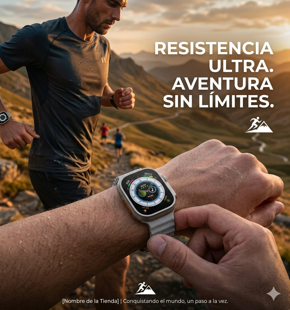 Smartwatch Ultra Pro con 2 correas ( negro + gris )