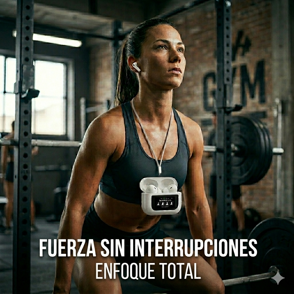 Auriculares Bluetooth con pantalla y Cancelación de Ruido